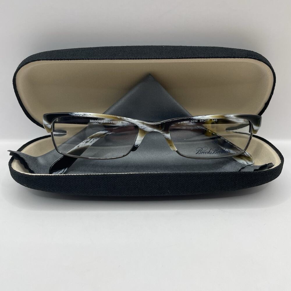 Brooks Brothers BB 690 5232 Eyeglasses Frame NWOT Horn Gray 54-17-140